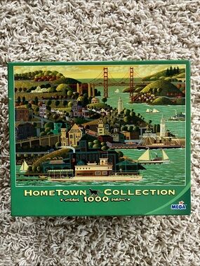 🧩Complete🧩 Hometown Collection Heronim ‘Sausalito Ferry’ 1000 piece puzzle